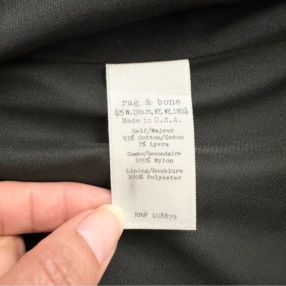 Rag & Bone Ruby Floral Fit & Flare Dress in Navy Blue Size 6 - Picture 7 of 8